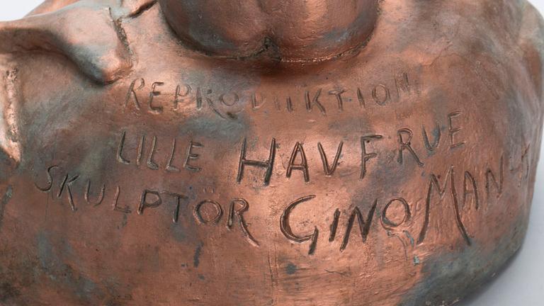 GINO MANCA, skulptur, signerad.