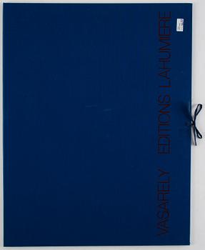 Victor Vasarely, mapp med 5 serigrafier, signerade 99/150.
