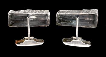MANSCHETTKNAPPAR, ett par, sterlingsilver, Finland 1978. Tot ca 12 gram.