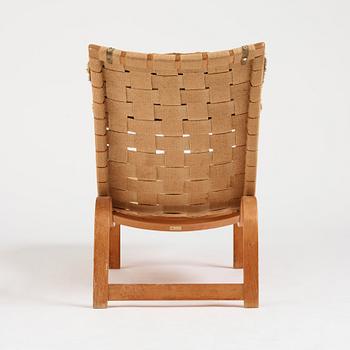 Bruno Mathsson, a birch and beech 'Liggstol nr 36' lounge chair, Firma Karl Mathsson Värnamo Sweden 1941.