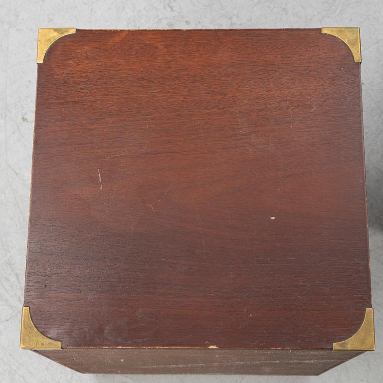 Bedside tables, a pair, second half of the 20th century.