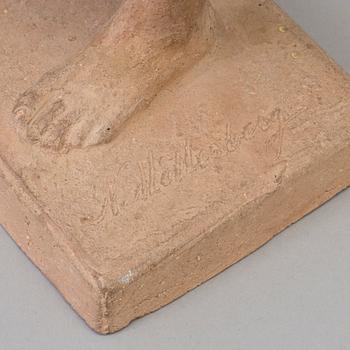 NILS MÖLLERBERG, skulptur, terrakotta, signerad N Möllerberg.