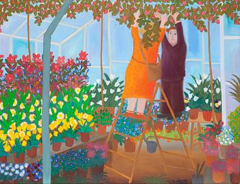 211. Lennart Jirlow, In the greenhouse.