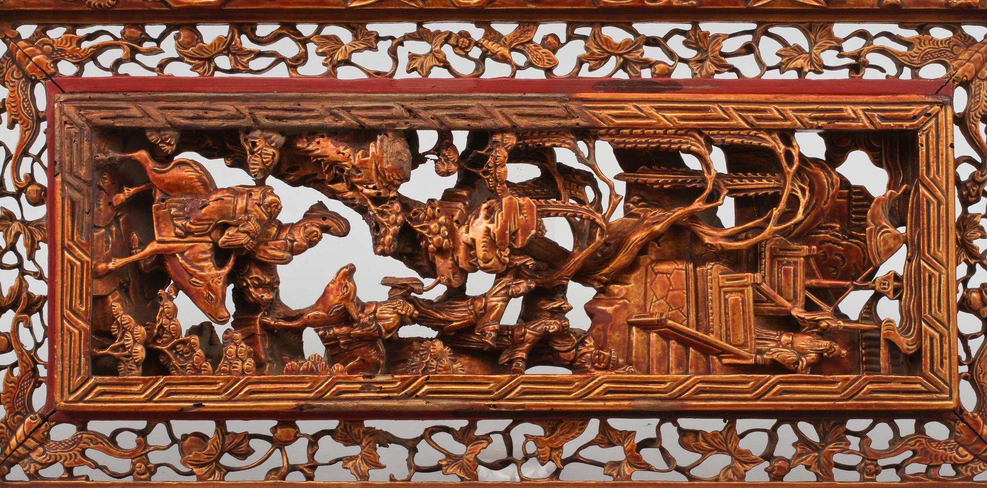 VÄGGDEKORATIONER, ett par, Kina, 1900-tal.