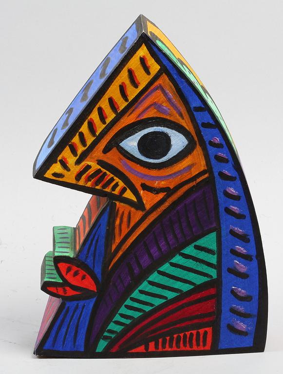 HYDMAN VALLIEN, ULRIKA, skulptur, trä. Sign och dat 1993.