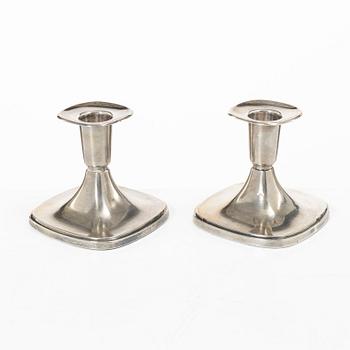Tore Eldh, A pair of silver candle sticks, Ceson, Gothenburg, Sweden, 1968-69.