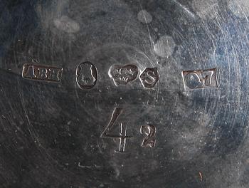 PARTI SILVER, 4 delar, 1800/1900-tal.