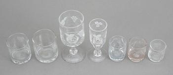 GLASSERVIS, 36 delar, "Swedish old", Reijmyre.