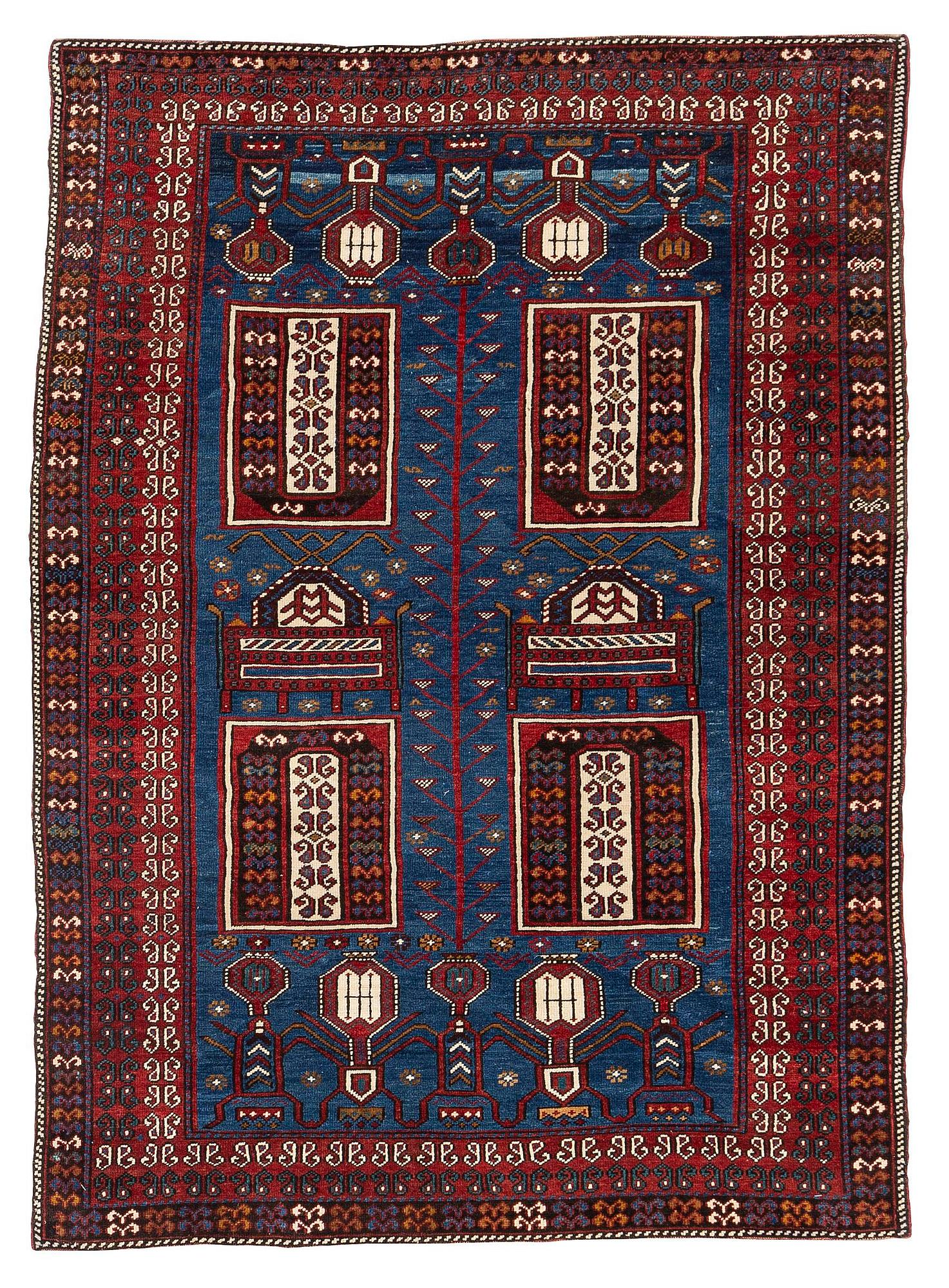 An antique Shirvan rug, southeastern Caucasus, c. 170 x 119 cm.