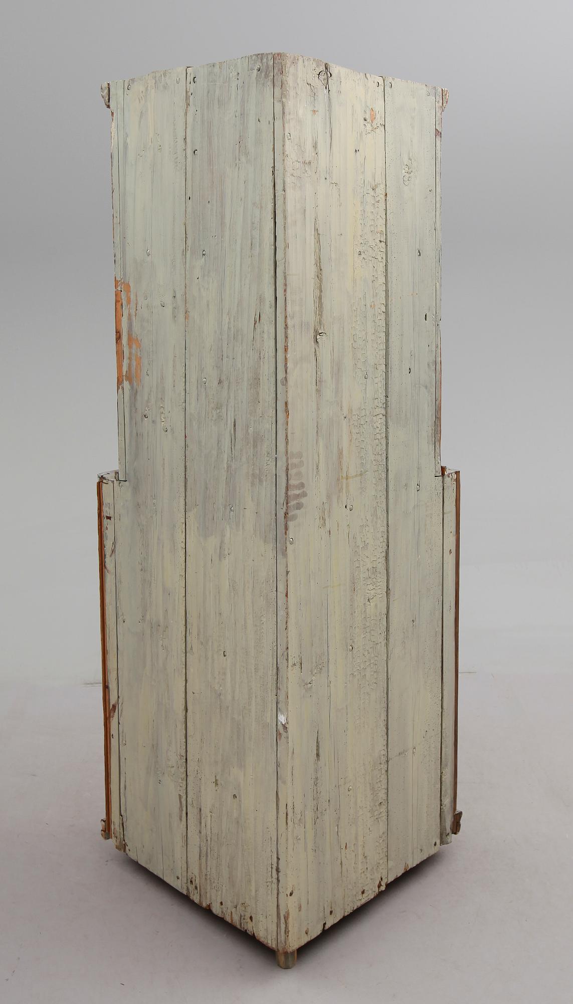 HÖRNSKÅP, allmoge, 1700-/1800-tal.