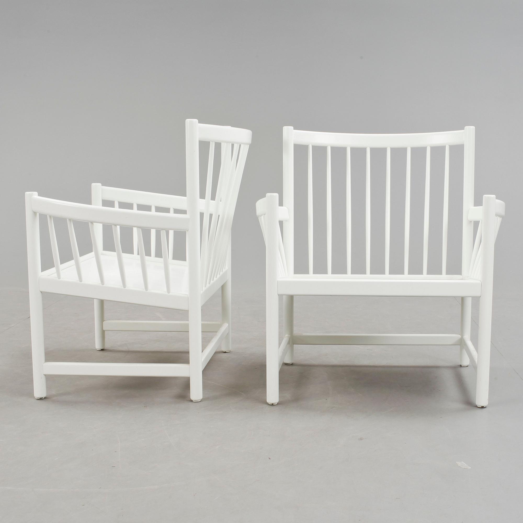 FÅTÖLJER, ett par, "Sörgården", Jörgen Baeckmark för Gemla, modellen i produktion 1968-1974.