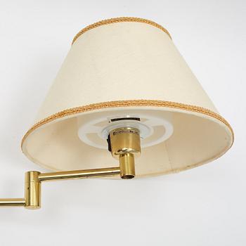 A pair of brass wall lamps, Fagerhults Belysning, second half of the 20th Century.