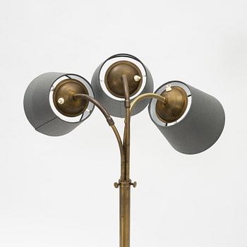 A brass fllor light 1940s.