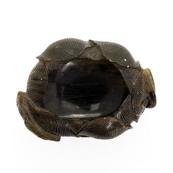 A lotus brush washer. China, 20th century.