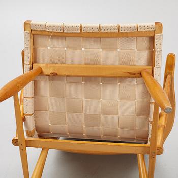 Armchair with footstool, "Anders", Yngve Ekström, second half of the 20th century.
