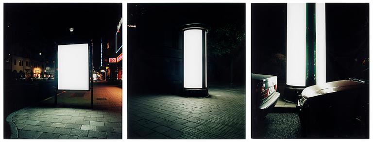 DEJAN ANTONIJEVIC, C-print, triptyk, signerad och daterad 2003 och numrerad 2/5 a tergo.