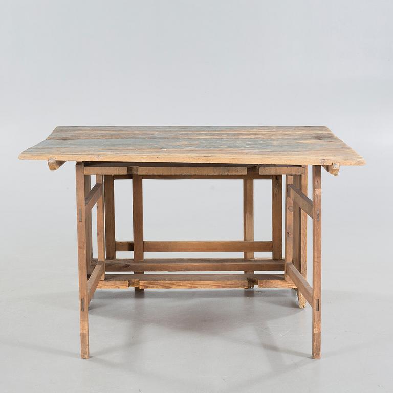 A Swedish handcrafted table, 19th century.