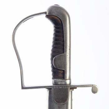 Sabel, svensk, m/1831 för artilleriet, med balja.