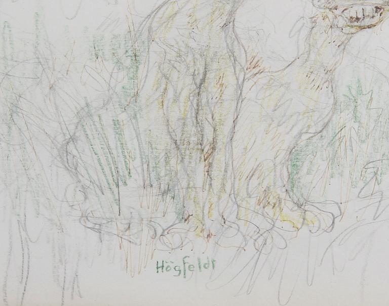 HÖGFELDT, ROBERT, blandteknik, sign.