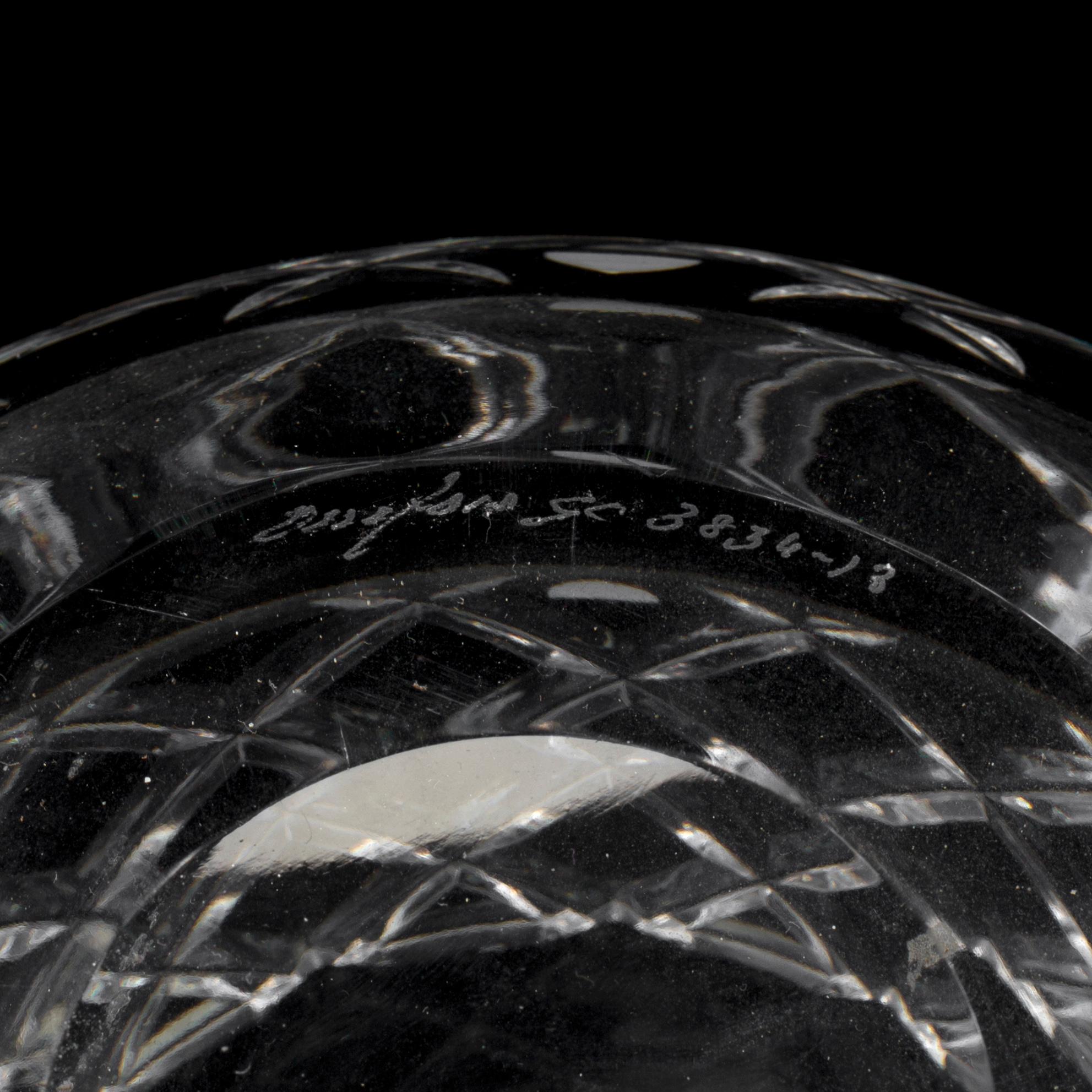 GUNNAR CYRÉN, skål, glas, "Sofiero", Orrefors.