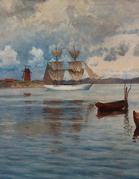 Johan Ericson, View from Marstrand towards Kvarnholmen.