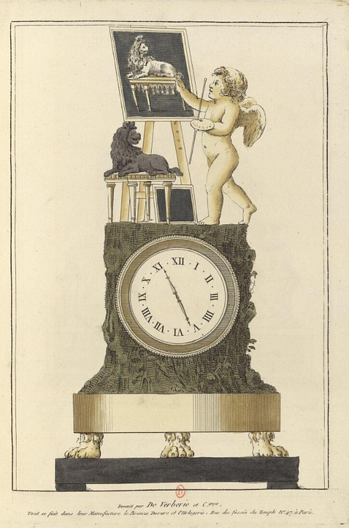 Bordspendyl, Parisarbete, 1800-talets början, Empire.
