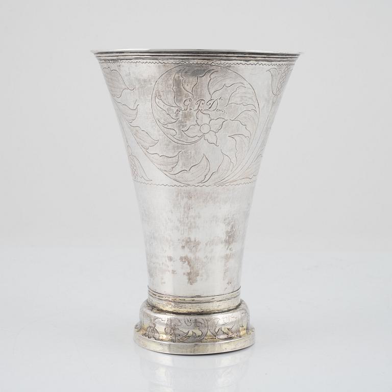 Anders Johan Lignell, bägare, silver, Sundsvall, 1823.