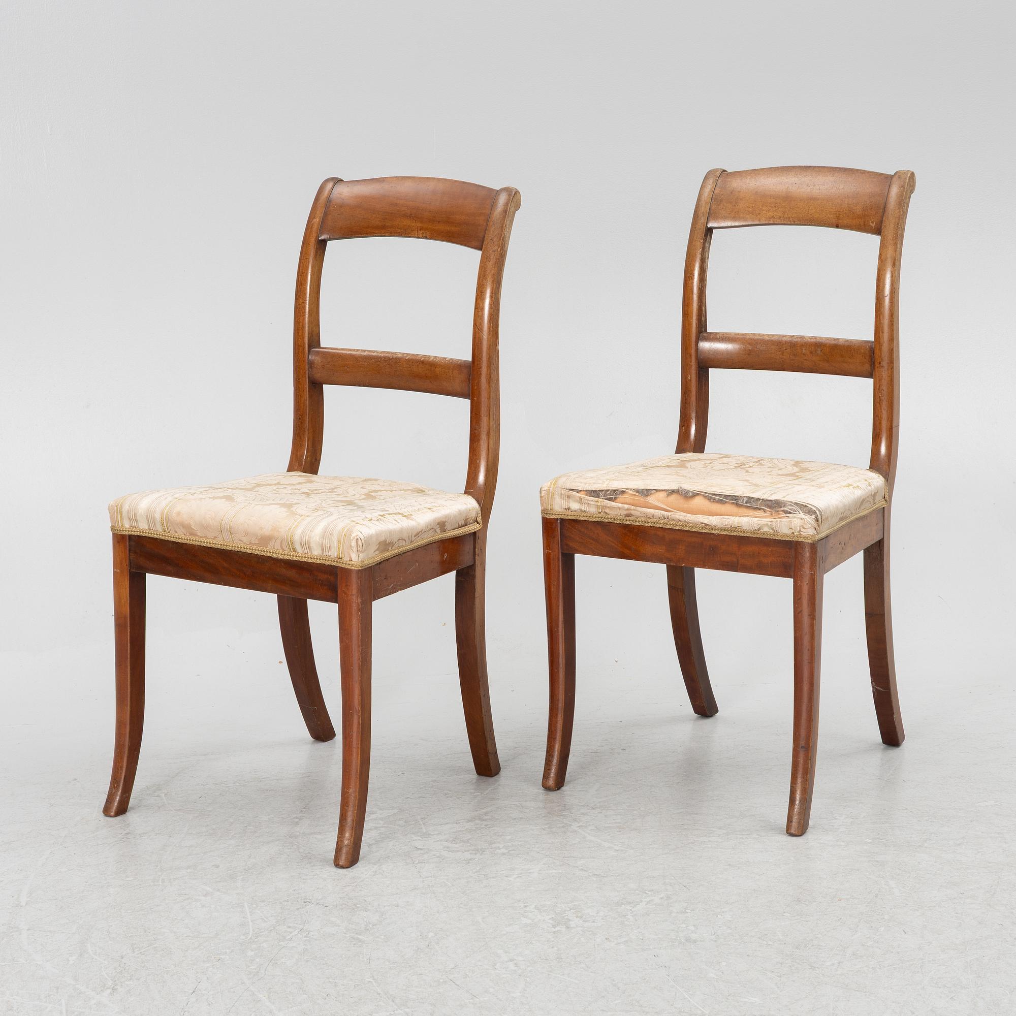 Chairs 5 pcs, second half of the 19th century.