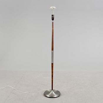 GOLVLAMPA, palisander och förkromad metall, Danmark, 1960-tal.
