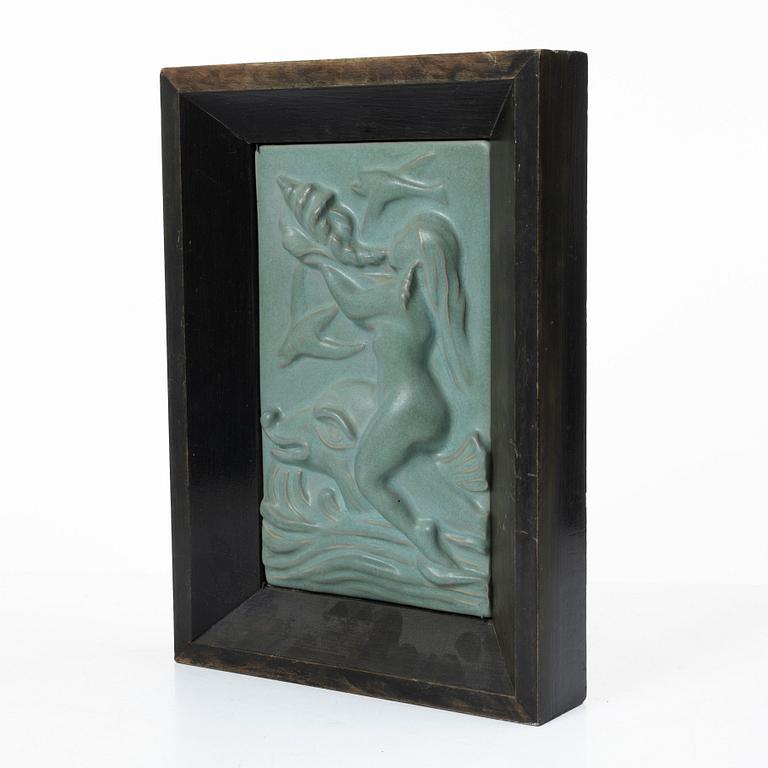 Nils Emil Lundström, a relief, Rörstrand.
