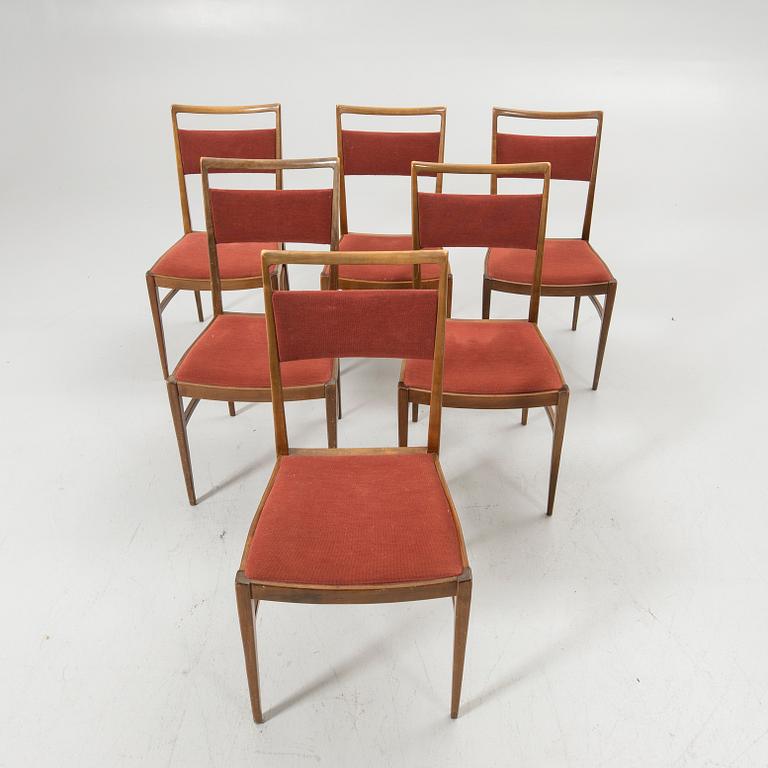 Dining chairs, 6, Denmark, 1950s/60s.