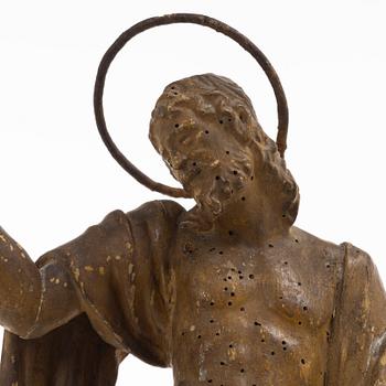 Kyrkoskulptur, sydeuropa, troligtvis 1700-tal.