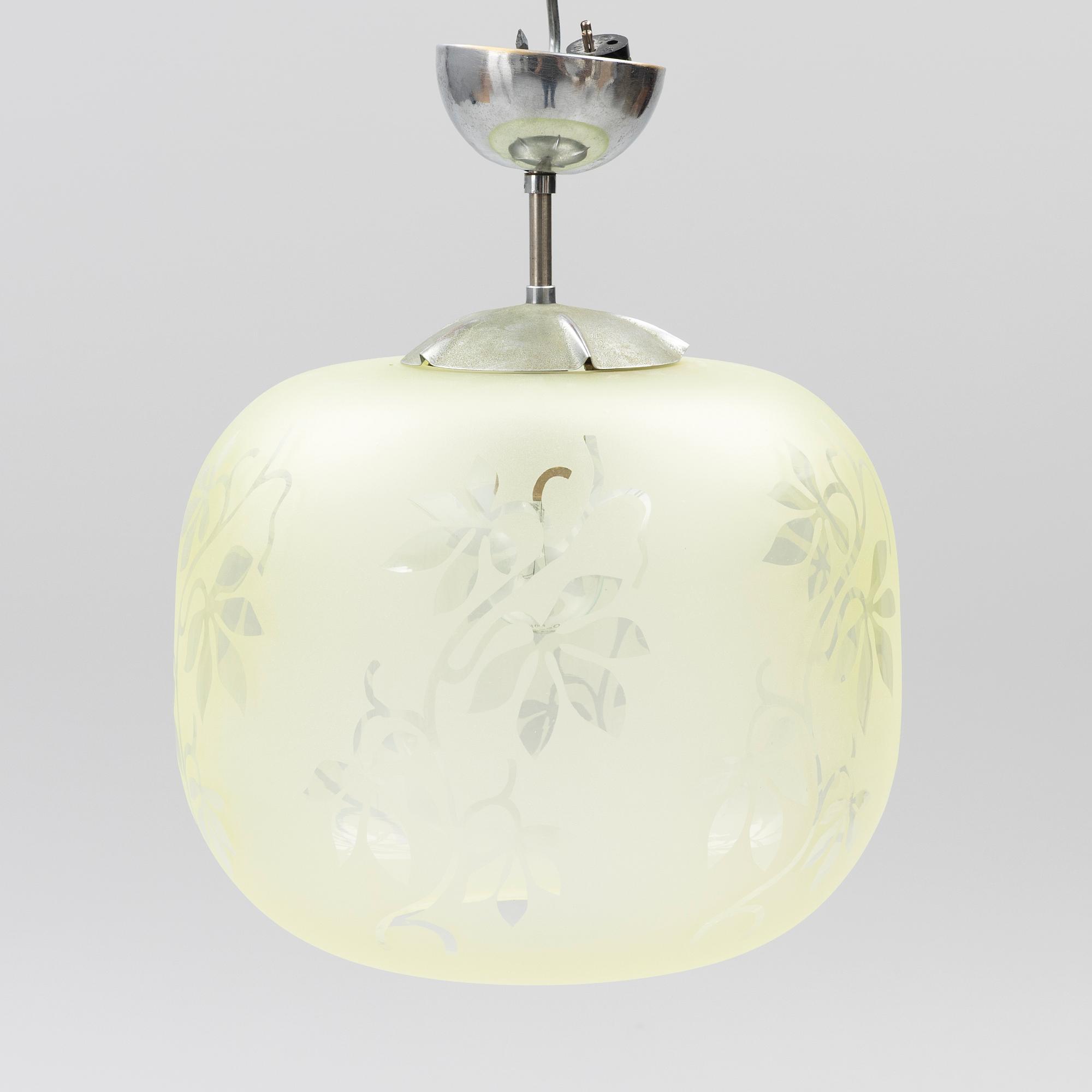 Ceiling lamp. Model A2905. Elektriska AB, Chr Bergh & Co/Cebe for Asea. 1940s.