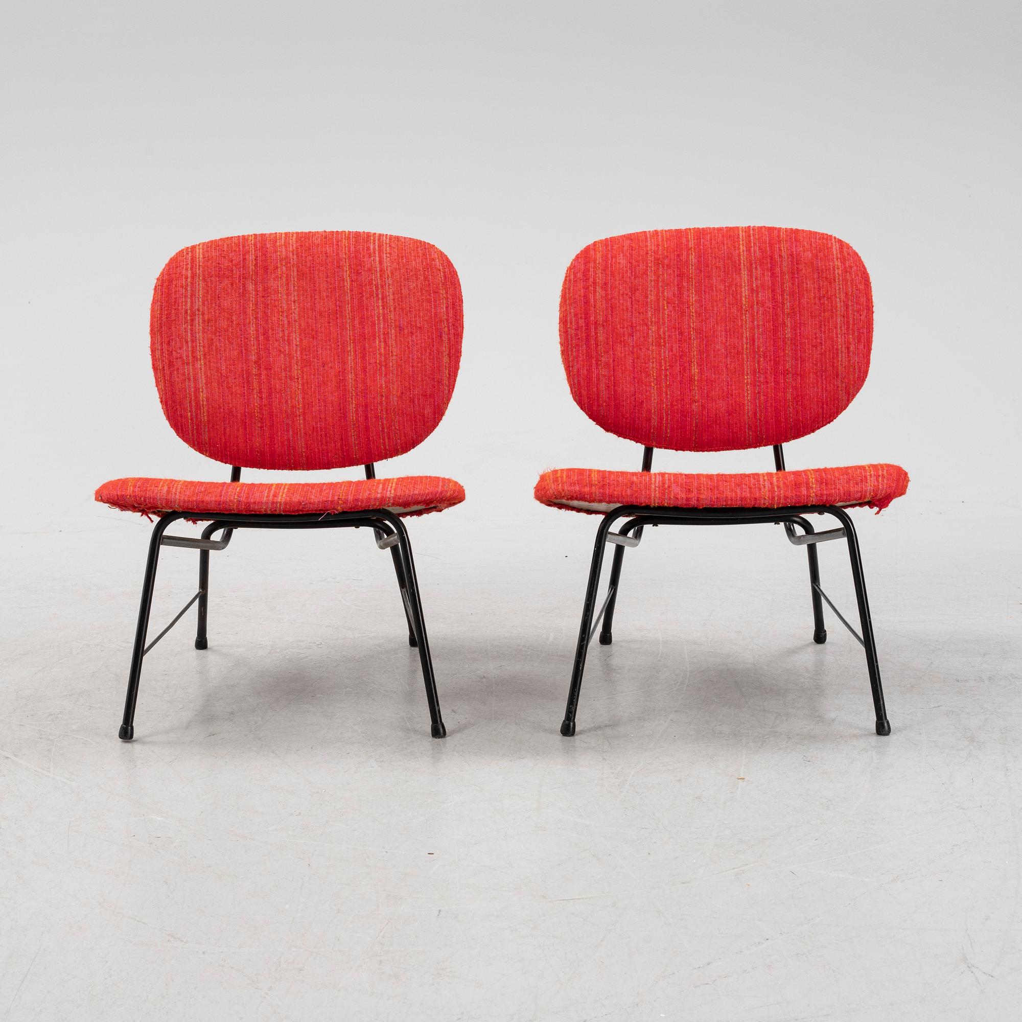 A pair of 'Parkett II' lounge chairs, IKEA, Sweden, 1960's.