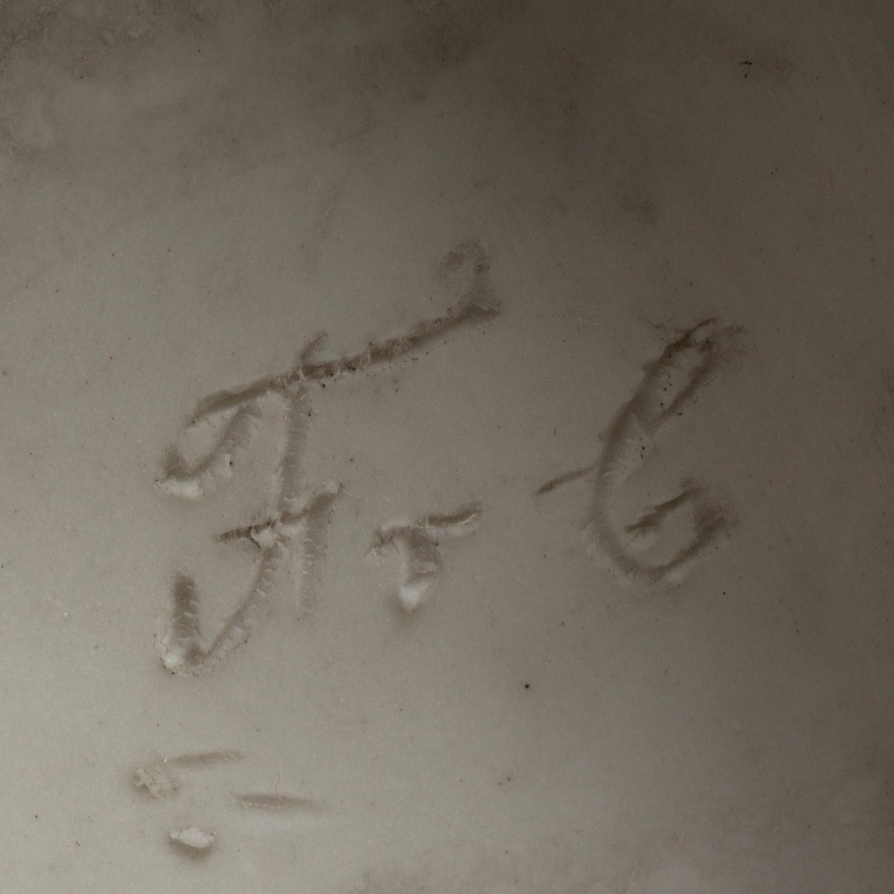 TWO PARIAN FIGURES, Rörstrand and Gustafsberg, ca 1900.