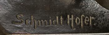 OTTO SCHMIDT-HOFER, after signed patinated bronze.