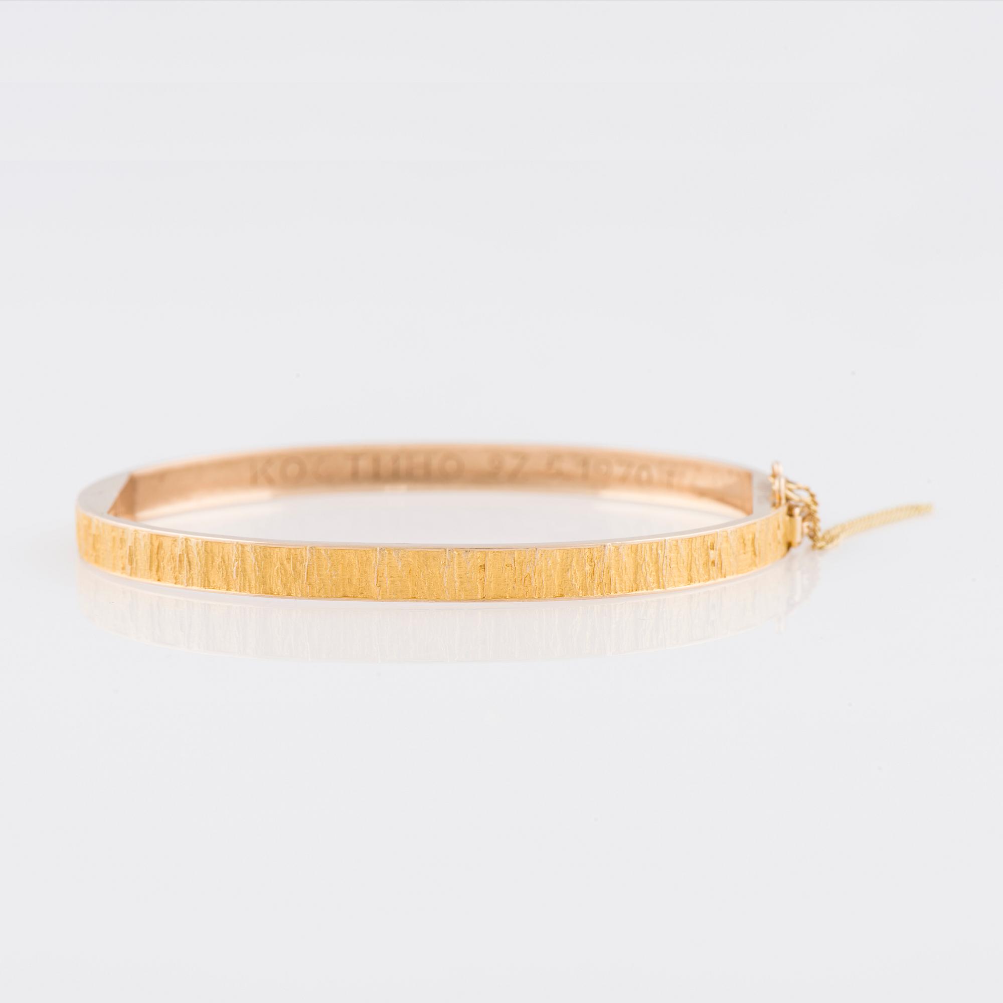 ARMBAND, 14K guld. Helsingfors 1967.