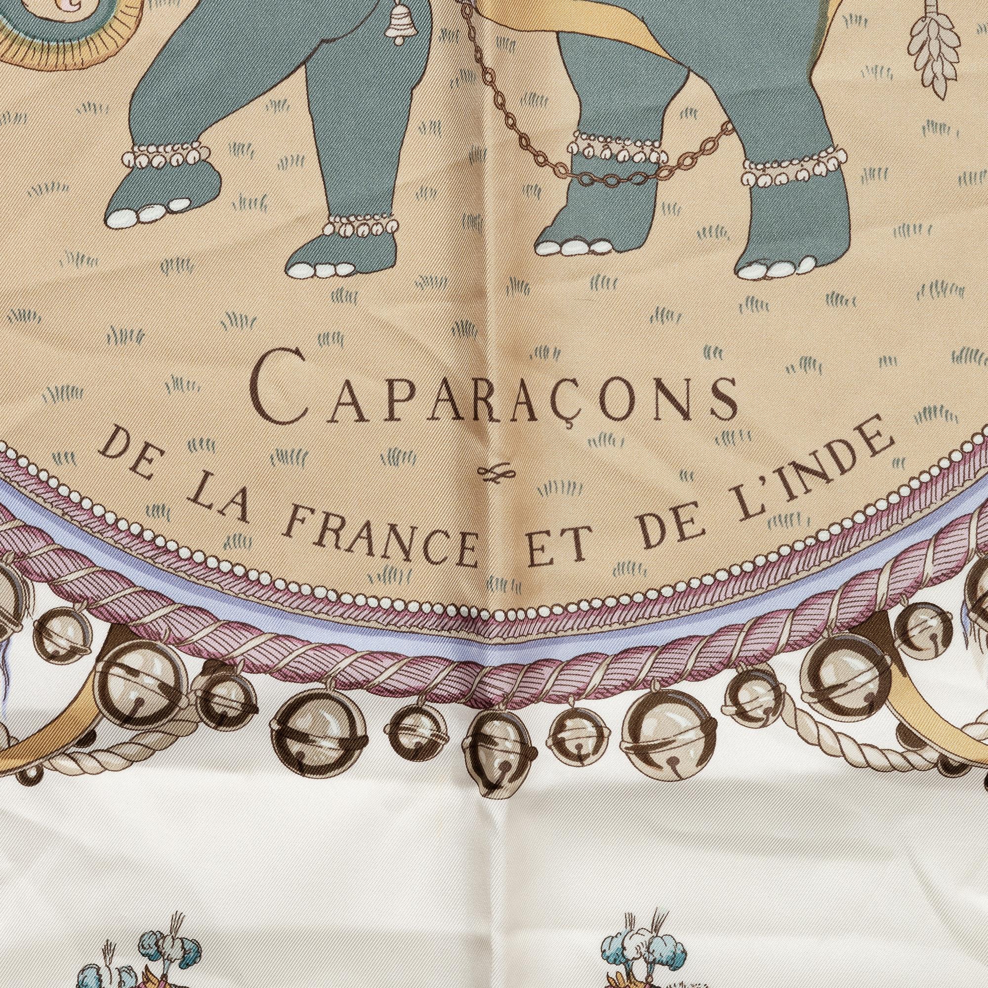 Hermès, scarf, "Caparaçons de la France et de l'Inde".