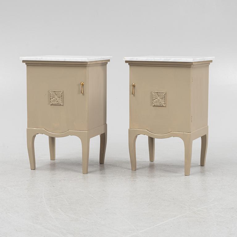 Sängbord, ett par, 1900-talets första hälft.