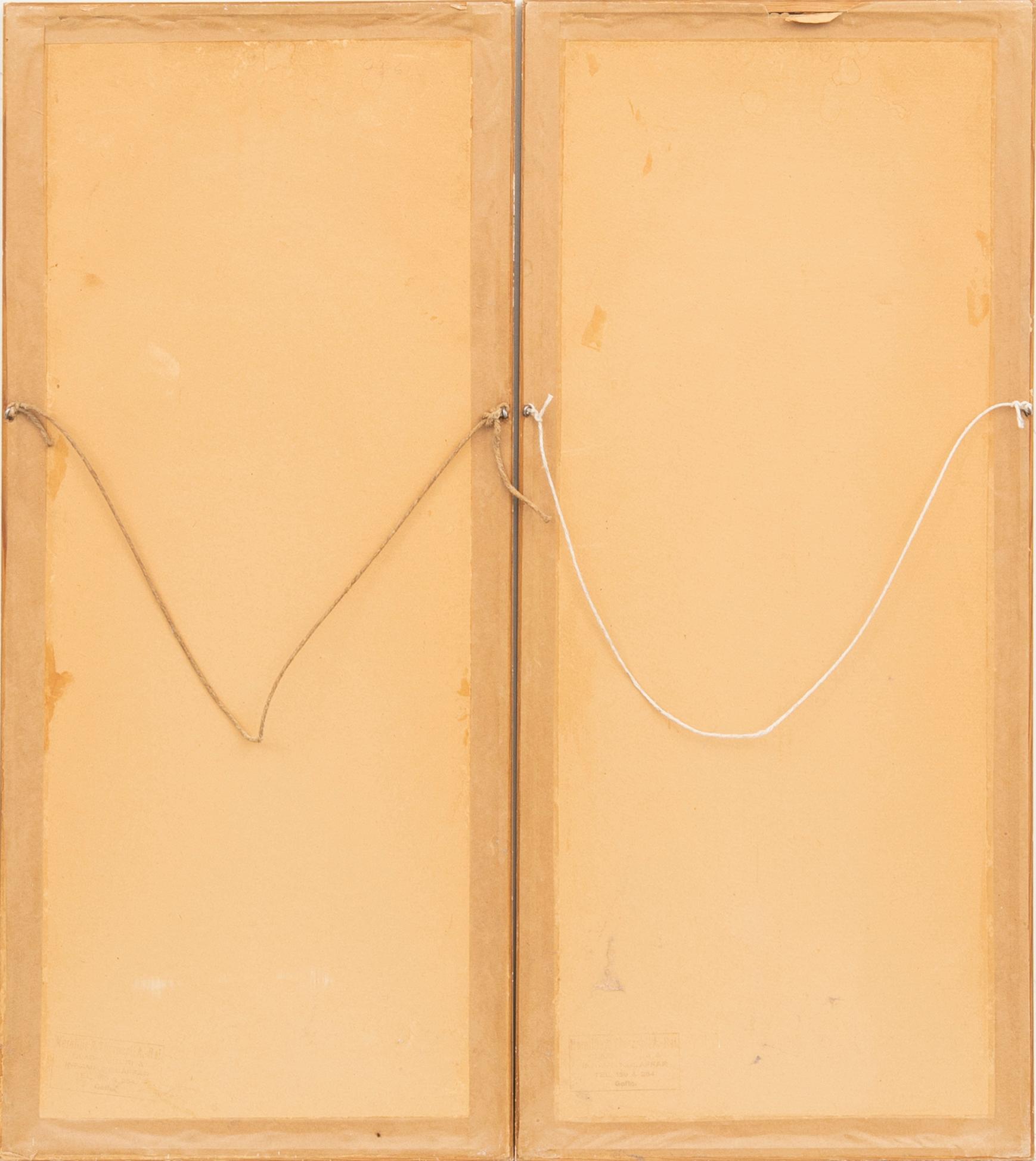 Oidentifierad konstnär, "Geisha vid spegel" och "Geisha i jinrikisha", omkring 1900.