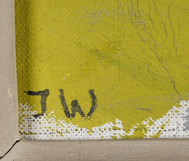 JOHAN WALDENSTRÖM, olja på pannå, monogramsignerad.