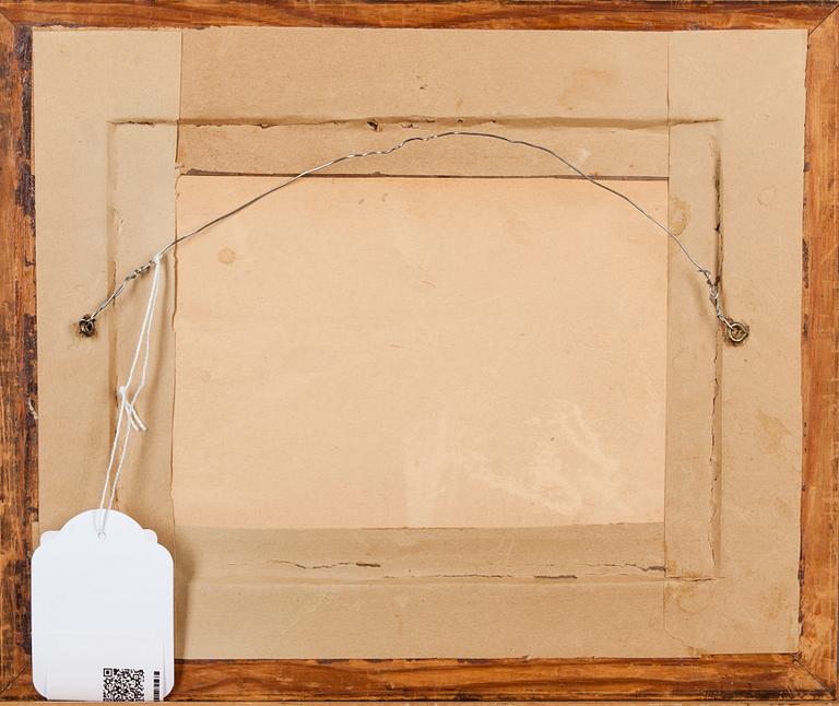 OKÄND KONSTNÄR, handmålad etsning, signerad, tidigt 1900-tal.