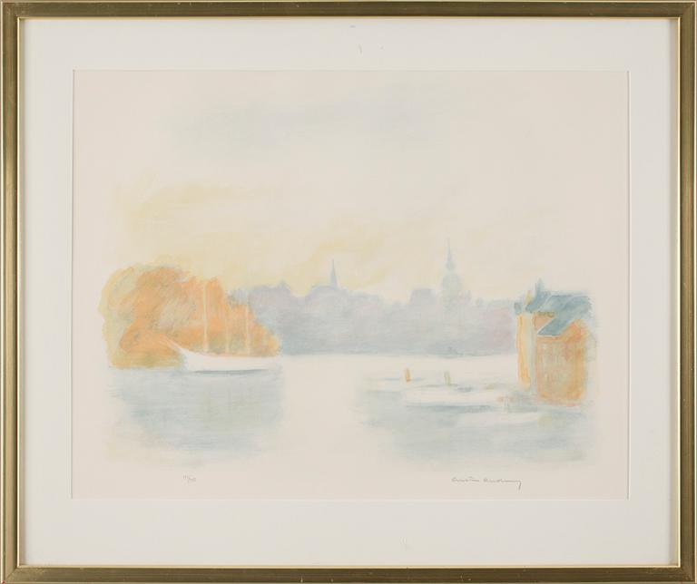 GUSTAV RUDBERG, litografi, sign o numr 132/250.