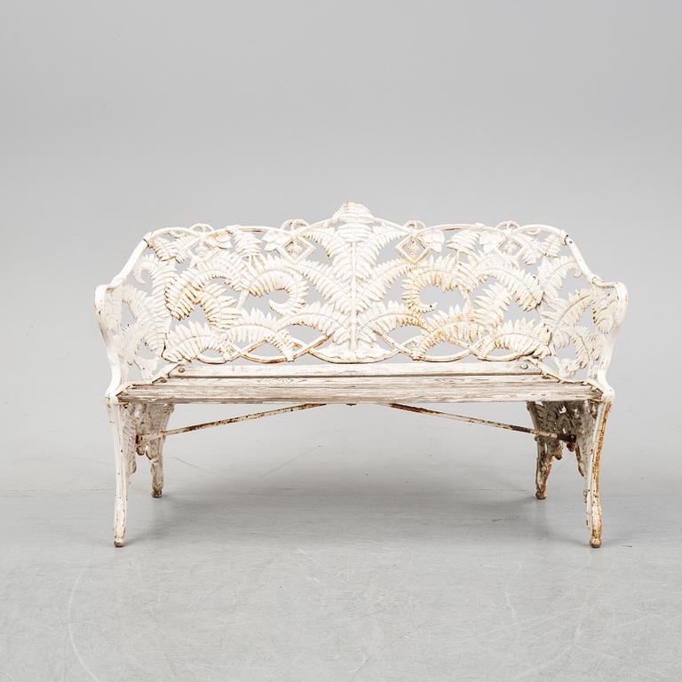 A cast iron garden sofa, Aggenberg Stockholm.