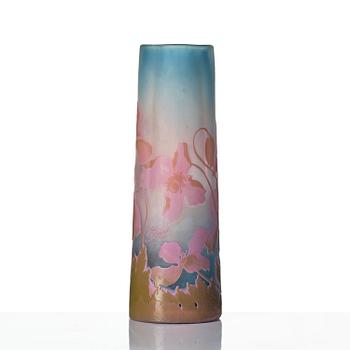 Emile Gallé, an Art Nouveau cameo glass vase, Nancy, France.