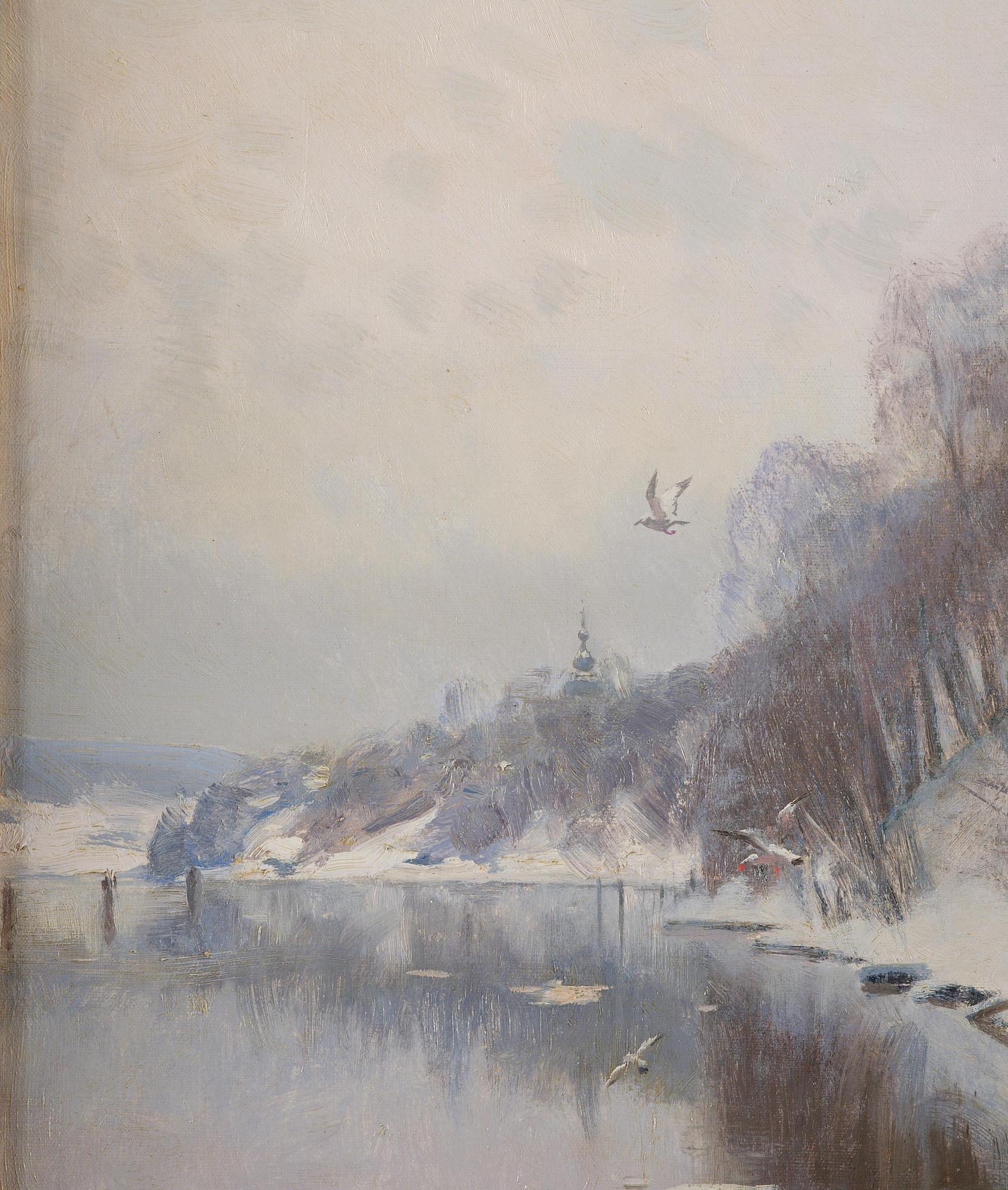 Peder Mork Mönsted, "Fra bredden av Östervikan, Leksand".