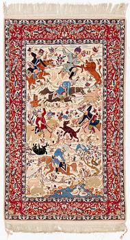 A semi-antique Isfahan rug, central Persia, c. 171 x 100 cm.