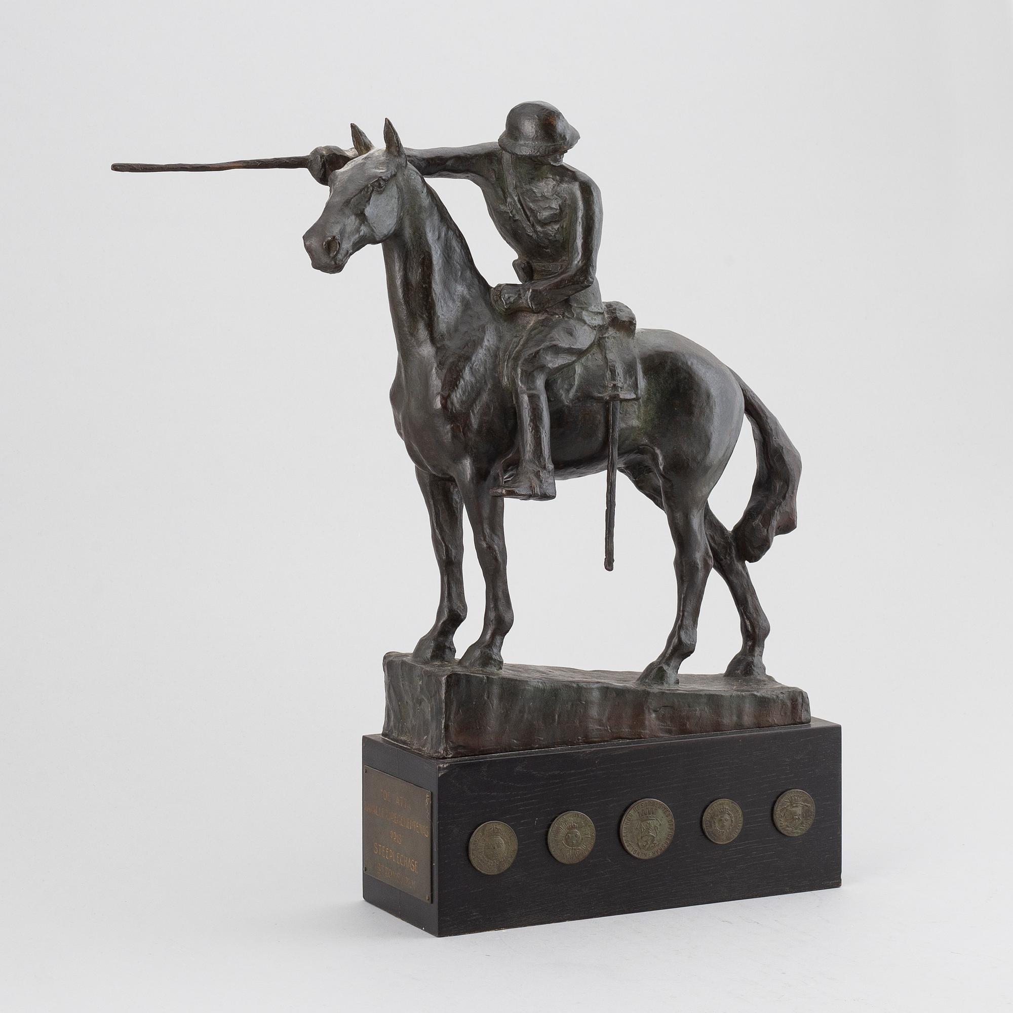 MAUD VON ROSEN, sculpture, bronze, signed.