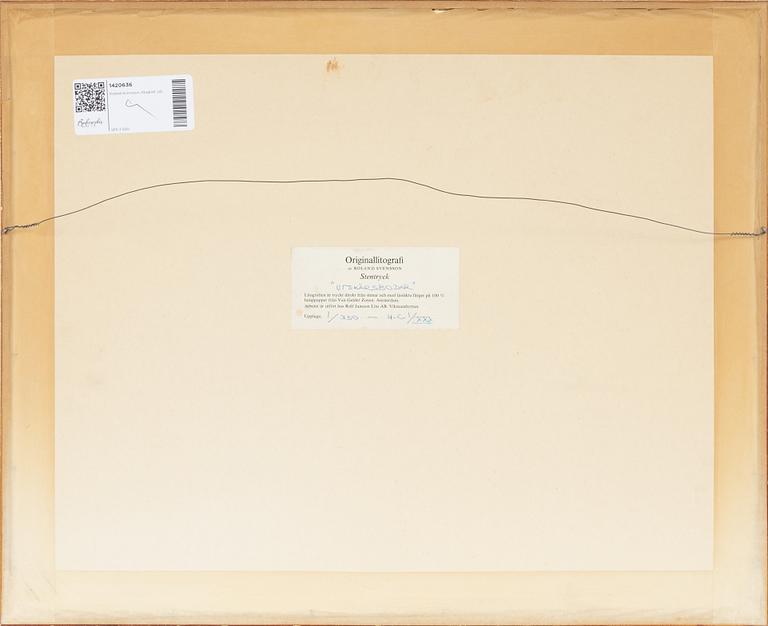 Roland Svensson, färglitografi, signerad HC XVII/XXX.