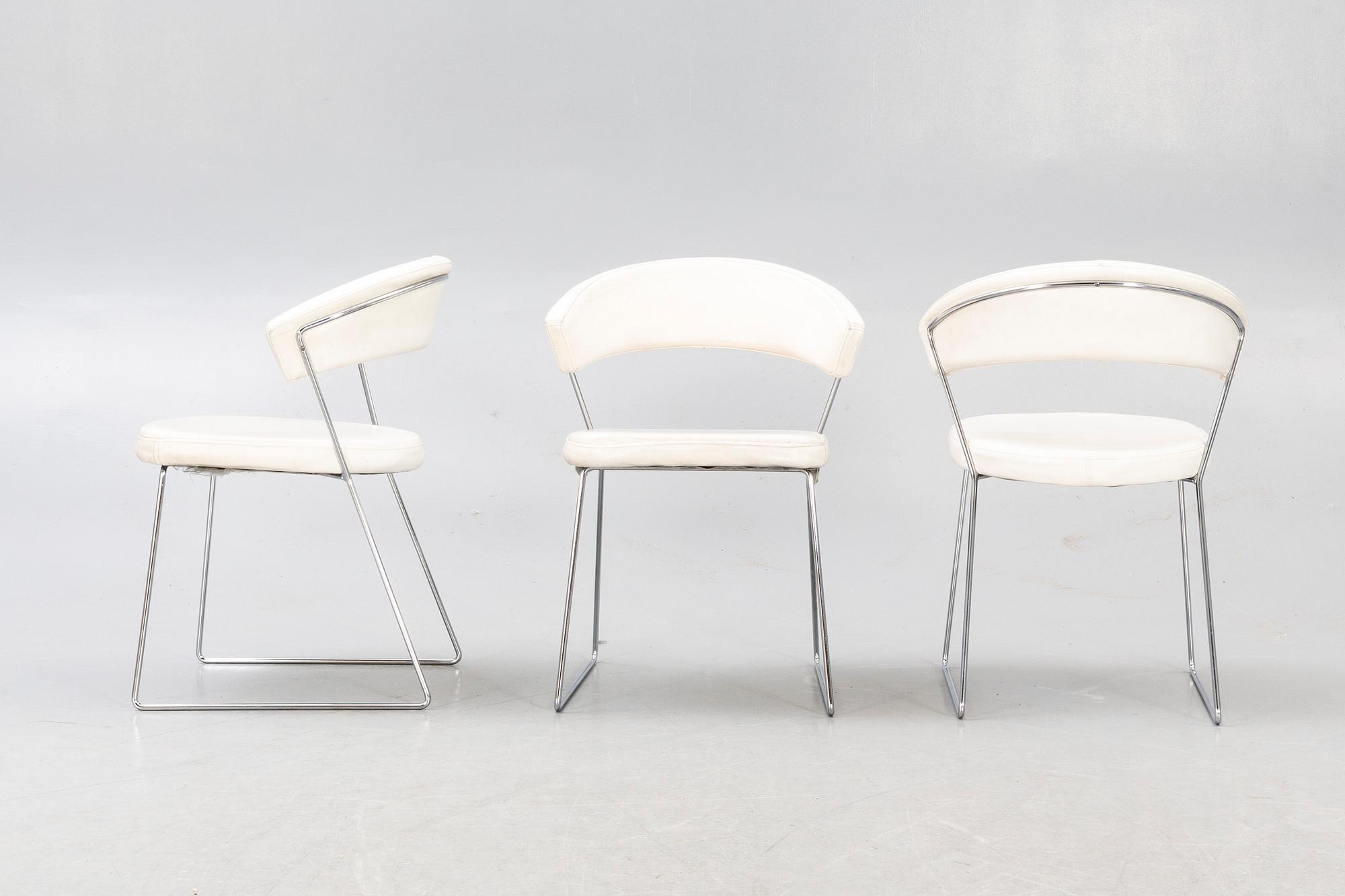 Chairs, 4 pcs, "New York", Calligaris, Italy, last part of the 20th century.